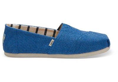 Toms Blue Crush Heritage Canvas Women's Classics Venice Collection Slip-on Shoes