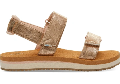 Toms Champagner Shimmer Ray Sandalen Für Damen - Grösse 40 In Champagne Shimmer