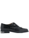 Toga Virilis Black Polished Brogues In Black