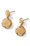 ALL BLUES CARVED BALL DROP EARRINGS,101563