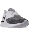 Nike Men's Odyssey React Flyknit 2 Running Sneakers From Finish Line In White/black