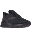 Nike Men's Odyssey React Flyknit 2 Running Sneakers From Finish Line In Black/black-white