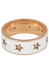 ANDREA FOHRMAN GOLD DIAMOND STAR ENAMEL RING,5057865645582