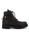 Buscemi Site Leather Lace-up Hiking Boot In Black