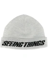 OFF-WHITE OFF-WHITE SEEING THINGS BEANIE - GREY