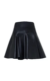 DOROTHEE SCHUMACHER SECOND SKIN A-LINE VEGAN LEATHER SKIRT,755129