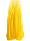 ALEXANDRE VAUTHIER ALEXANDRE VAUTHIER LONG PLEATED SKIRT - YELLOW