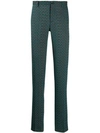 ETRO TEXTURED SLIM FIT TROUSERS