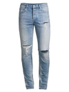 Ksubi Opposite Of Opposite Slim-fit Chitch Punk Distressed Jeans In Denim