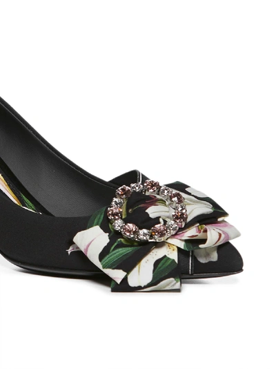 Dolce & Gabbana High-heeled Shoe In Gigli Fdo Nero