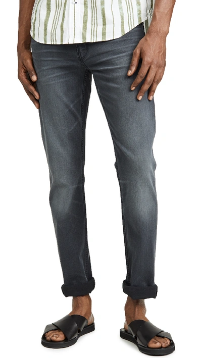 Paige Lennox Slim Jeans In Sheldon Wash In Jimson