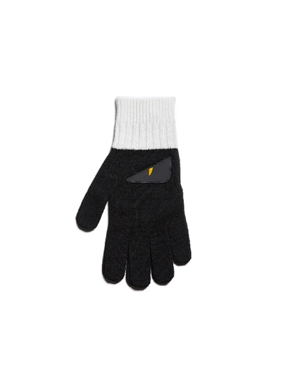 Fendi Gloves In Bianco Ice