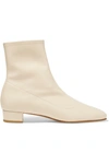By Far Este 30mm Square-toe Ankle Boots In White