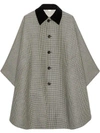 GUCCI Houndstooth wool cape