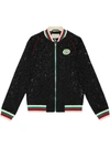 GUCCI FLORAL LACE BOMBER JACKET