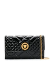 VERSACE VERSACE MEDUSA HEAD QUILTED CLUTCH - 黑色