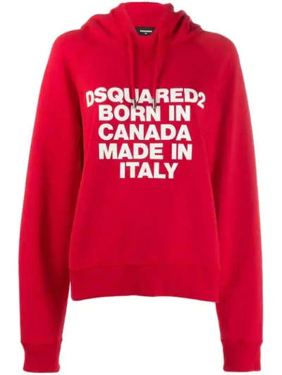 Dsquared2 Born In Canada Made In Italy In Red