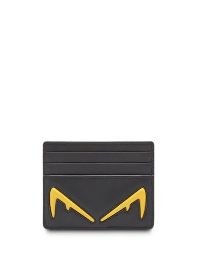 Fendi Diabolik Business Card Holder In Black