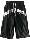 PALM ANGELS logo track shorts