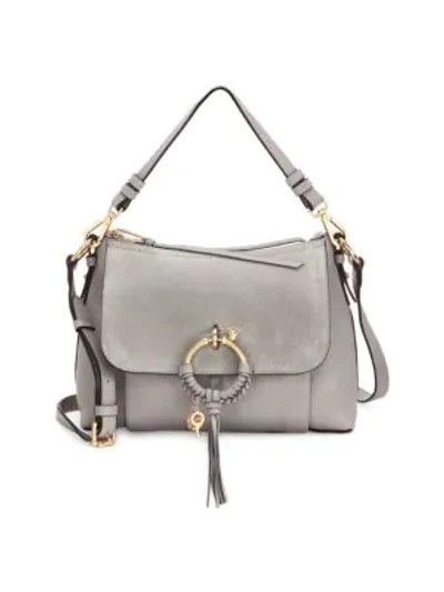 See By Chloé Small Joan Leather Shoulder Bag In Skylight