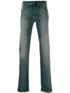 ETRO EMBROIDERED PANEL STRAIGHT JEANS