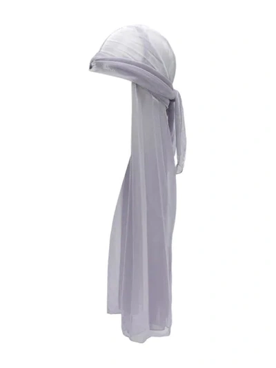 Atu Body Couture Large Scarf Head Wrap In Silver