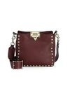 VALENTINO GARAVANI Mini Rockstud Leather Hobo Bag