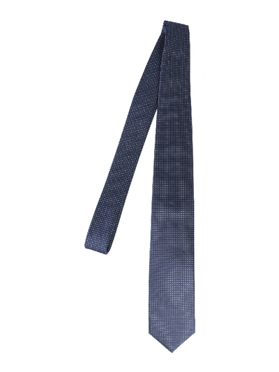Hugo Boss Italian Silk Tie In Blue