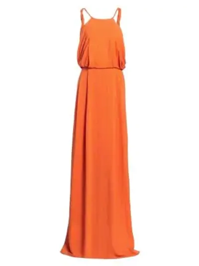 Rachel Comey Token Sleeveless Viscose Maxi Dress In Sherbert Orange