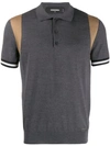 DSQUARED2 POLOSHIRT MIT KONTRASTIERENDEN SCHULTERN