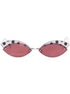 Fendi Polka Dot Cat-eye Sunglasses In Pink