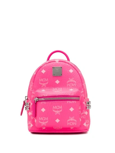 Mcm Mini Stark Backpack - 粉色 In Pink