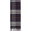 BURBERRY BURBERRY NAVY GIANT ICON CASHMERE SCARF
