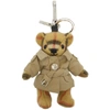 BURBERRY BURBERRY BEIGE VINTAGE CHECK THOMAS TRENCH KEYCHAIN