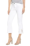 JEN7 BY 7 FOR ALL MANKIND LACE-UP HEM CROP BOOTCUT JEANS,GS8588187