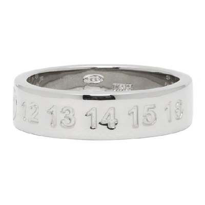 Maison Margiela Sterling Silver Number Logo Ring