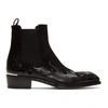 ALEXANDER MCQUEEN ALEXANDER MCQUEEN BLACK LEATHER CHELSEA BOOTS