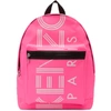 KENZO KENZO PINK LOGO BACKPACK