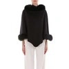 MAX MARA MAX MARA FUR TRIMMED CAPE