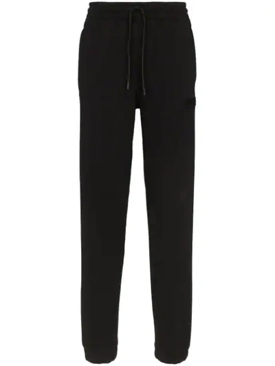 Marcelo Burlon County Of Milan Patch Wings Cotton Sweatpants - 黑色 In Black