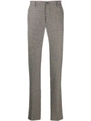 ETRO CHECKED SLIM FIT TROUSERS