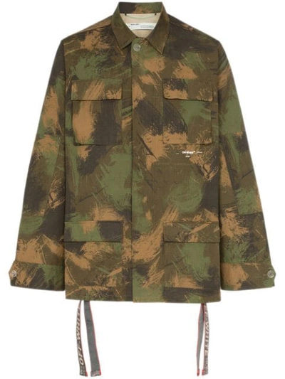 Off-white Camouflage Lightweight Jacket - 绿色 In Green