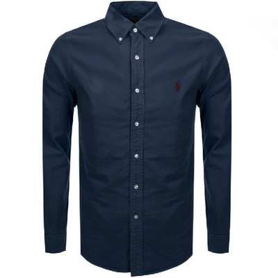Polo Ralph Lauren Slim-fit Button-down Collar Cotton Oxford Shirt In Blue