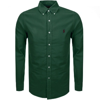 Polo Ralph Lauren Slim-fit Button-down Collar Cotton Oxford Shirt In Green