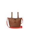 MELI MELO MELI MELO THELA SHOPPER MINI TAN & NEON ORANGE,TXB03-02-183