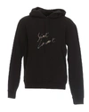 SAINT LAURENT SAINT LAURENT LOGO HOODED SWEATER