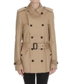 SAINT LAURENT SAINT LAURENT SHORT BELTED TRENCH COAT