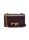 ALEXANDER MCQUEEN 'The Jewelled Satchel' in leather with Swarovski crystal knuckle