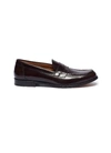 ANTONIO MAURIZI 'CORDIVAN' LEATHER PENNY LOAFERS