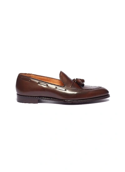 George Cleverley Adrian Leather Tasselled Loafers In Brown